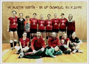 V odvetném utkání s Olomoucí B přišly ženy VK Austin Vsetín o bod.